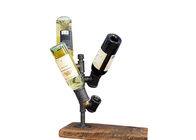 Suporte industrial do vinho da cremalheira do vinho da garrafa da tubulação 4 para a barra da cozinha/casa