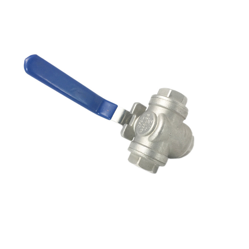 Válvula de bola manual hidráulica do balanço de três válvulas de aço inoxidável da maneira Ss304